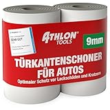 ATHLON TOOLS 2X Auto-Türkantenschutz FlexProtect - je 2 m lang - Extra Dicker Türkantenschoner, selbstklebend, wasserabweisend (grau)