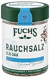 Fuchs Gewürze - Rauchsalz 'Old Oak' - über Eichenholz geräuchert, rauchiger Geschmack für Grillfleisch oder Fisch - natürliche Zutaten - 100 g in wiederverwendbarer, recyclebarer Dose