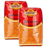 Suntat - Orientalische Rote Linsen aus der Türkei im 2er Set à 1 kg je Packung (2 kg)