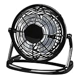 Hama USB Desk Fan Schwarz - Tischventilator mit USB (schwarz)
