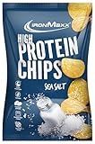 IronMaxx High Protein Chips – Sea Salt 60g | Low Carb, Glutenfrei & Zuckerarm | Knuspriger Eiweiß-Snack