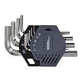 WGB Winkelschlüssel-Satz Innensechskant 1,5-10mm 9-TLG – Chrom-Vanadium Stahl –