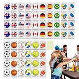 65 Stücke Mahjong Spielblöcke Melamin Seaside Escape Spiel Nationalflaggen Mahjong Steine Set Einschließlich 1 Weißer Fliese Gesellschaftsspiel Für Familienabende Ma-hjong Spieler Und Sammler