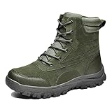 Camo1 Militärstiefel für Herren, wasserdicht, Outdoor, Militär, Armeestiefel, Wanderschuhe, Trekkingschuhe, En8, 45 EU