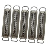 Parliky 5 Sätze Poolabdeckungsfedern Schutzhülsen Edelstahlfedern Ersatz für Runde Poolüberdachungen Langlebig Witterungsbeständig für Sicherheitsabdeckungen