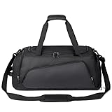 LPAMABA Sporttasche & Reisetasche Trainingstasche Handgepäck Wasserabweisend Sportbeutel Schwimmtasche Sport Travel Bag Weekender mit Schuhfach Nassfach, Verstellbarer Schultergurt, Herren Damen