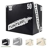 Tunturi Plyo Box, Soft Plyometric Box, Fitnessbox, 40 x 50 x 60 cm, Holz mit Eva