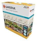 Gardena Micro-Drip-System Tropfbewässerung Set Balkon (15 Pflanzen): Starter-Set sofort einsatzbereit, wassersparendes Bewässerungssystem, einfache & flexible Verbindungstechnik (13401-20)