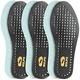 SULPO 3 Paare Einlegesohlen Herren und Damen für Sportschuhe & Alltag - Einlagen Schuhe Herren, Schweißabsorbierend, Geruchshemmend Farbe Schwarz Größe 41-42
