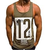 Tank Top Herren Muskelshirt Tankshirt T-Shirt Ärmellos Weste Muskelshirt Stringer Fitness