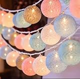 ENLACE Baumwollkugeln Lichterkette