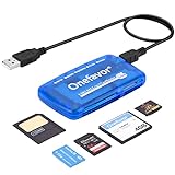 Onefavor SmartMedia Kartenleser schreiber, All-in-1-USB-Universal-Multi-Karten-Adapter, schlanker Hub, Lesen von Smart Media SD, XD, CF, MMC, MS