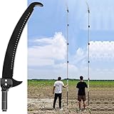 Astsäge Teleskop Baumsäge Mit Verlängerungsstange, Verstellbares Werkzeug Für Beschneiden Hoher Äste Aus Aluminiumlegierung, Ersatz-Gartenschere Mit Langem Griff Für Beschneiden Von Baumkronen(Black,H