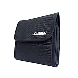 JONGSUN Kameraobjektiv Filtertasche, Objektivfiltertasche 4 Taschen Professionelle Kamera Filters Gürteltasche für Filter bis zu 86mm ND UV CPL Filter