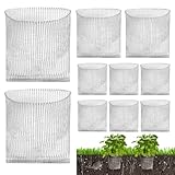 12 Pcs Wurzelschutz Aus Edelstahl Für Pflanzen, Pflanzkorb Wühlmausschutz, Wühlmauskorb Wühlmausgitter, Wurzelschutz Gegen Wühlmäuse, Pflanzenwurzelschutz Korb Für Schutz Wurzeln Bäumen Blumen Gemüse