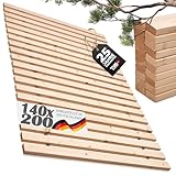 TUGA - Holztech Rollrost Lattenrost Made in Germany 29mm Aufbauhöhe 0-500kg Größe 140 x 200 cm