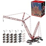 RCARTOYRTR LG1750 Kran Modellbauklötze MOC RC LKW Klemmbausteine Mit 16 Motoren, 12135 Teile Klemmbausteine Kranwagen Set Sammlerstücke Geschenk für Erwachsene
