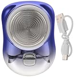 BRIGHTFUFU Elektrischer Mini Rasierer Herren USB Akku Wiederaufladbar Kompakt Tragbar Einhandbedienung Für Nass und Trockenrasur Reise Rasierapparat Tasche