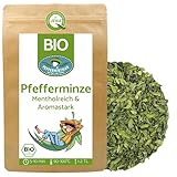 Bio Pfefferminztee 250g - mentholreich & aromastark - europäischer Anbau vom Familienbetrieb - lose und getrocknet - PEPPERMINTMAN