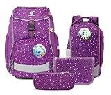 SKYSPER Schulranzen Set 5-teilig für Jungen Mädchen 1. Klasse Grundschule Schulrucksack Sporttasche Outdoor Sport Ergonomischer Schultaschen Federmäppchen Sets