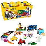 LEGO 10696 Classic Mittelgroße Bausteine-Box, Bausteine mit Aufbewahrungsbox für Kinder, Geschenk für Jungen und Mädchen ab 4 Jahren