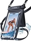 Lamicall wasserdichte Handyhülle, Unterwasser Handytasche - [Doppelte Taschen] Wasserfeste Hülle für Schwimmen, IPX8 Waterproof Phone Case für iPhone 15/14/13, Samsung S24, Smartphone bis zu 7,5 Zoll