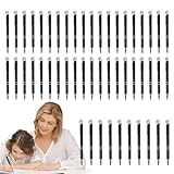 Signatur-Kugelschreiber, 50 Stück Füllfederhalter aus Metall, modernes multifunktionales Büromaterial mit silberfarbenem Clip, für Unternehmen, Studenten, Lehrer, Berufstätige und den täglichen