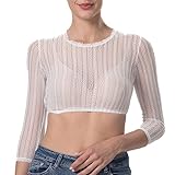 Kelliar Dirndlbluse Damen Trachtenbluse Creme Dirndl Bluse für Bavarian Oktoberfest