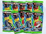 LEGO 10x Booster Pack Ninjago Trading Card Game Geheimnis der Tiefe Next Level Blue Ocean Sammelkartenspiel 50 Karten - verpackt Tüte