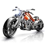 HOGOKIDS Technik Motorrad Bauspielzeug - 436 Teiliges Technic Rennen Motorrad Modell Bausteine, Kreatives STEM Bausatz Geschenk für Erwachsene Sammler Kinder Jungen Mädchen 6 7 8 9 10 11 12+ Jahre