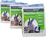Premiumspan Vorteilspaket 3 x pet Kleintier-Streu Hobelspäne, 60l – 3.5 kg…