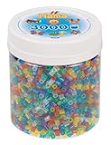 Hama Perlen 209-54 Bügelperlen Dose mit ca. 3.000 bunten Midi Bastelperlen mit Durchmesser 5 mm im Transparent Glitter Mix, kreativer Bastelspaß für Groß und Klein