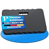 NTG Kniekissen 40 mm – Extra Dicke Knieunterlage aus Hochdichtem Schaumstoff Knieschoner für Garten, Werkstatt & Haus Ergonomisches Kniepolster, Kniematte 47 × 28 × 4 cm (1 Stück)