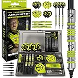 WINMAU MvG Dart Softip Geschenkset - 50-teiliges Dartset mit 4 Sätzen Dartschäften, 4 Sätzen Flüge und Zubehör