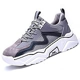 Annvia Sicherheitsschuhe Damen S1 Leicht Arbeitsschuhe Herren Stahlkappenschuhe Atmungsaktiv rutschfeste Schutzschuhe Sneaker mit Stahlkappen weiß Grau größe 38