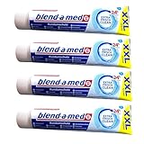Blend a med Zahncreme Zahnpasta Extra Frisch Clean | 4er Set | XXL Tuben | 4x 125ml