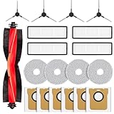 Zubehör für Xiaomi X20 Max Staubsaugerroboter, 1 Hauptbürste, 4 HEPA-Filter, 4 Wischtücher, 6 Staubbeutel, 4 Seitenbürsten