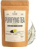 DETOX TEE - Earl Grey Tee Lose - Energie Tee für Verdauung & Entwässerung - Ceylon & Assam Schwarztee mit natürlichem Bergamot-Aroma, Kokosnuss, Schachtelhalm, Kornblume, Kräutertee - Black Tea - 100g