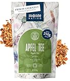 Apfel Tee Monte Nativo (250g) – Apfeltee lose und fruchtig – Fruchttee aus getrockneten Apfelstücken – Natürlich und ohne Zusätze – Apfel Eistee frisch gebrüht als Sommer-Infusion oder Heißgetränk