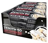 IronMaxx Zenith 50 High Protein Bar - White Almond Coconut - 16 x High Protein Riegel 45g mit 50% Eiweiß pro Riegel, Low-Sugar Snack, mit cremiger Umhüllung