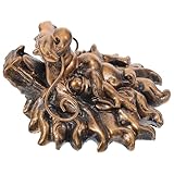 SEWACC Großer Gartenbrunnen mit Drachenkopf Wandbrunnen aus Langlebigem Material Außenbrunnen für Garten und Villa Brunnenhahn mit Kraftvollem Wasserstrahl für Entspannende Atmosphäre