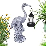 Wlikmjg Solarlampe für Vögel für den Außenbereich mit Statue Solarlicht Garten Dekolampe Solarleuchte Solarleuchte für den Außenbereich für Vögel Kreative Solarlampe