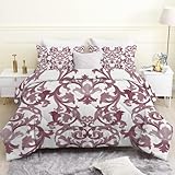 Boho Bettdecke 135x200 cm, 4-Jahreszeiten Steppdecke, Waschbare Ganzjahresdecke ohne Bezug, Vintage Muster Weiche Schlafdecke, Einzelbettdecke, Ethnischer Stil -El67