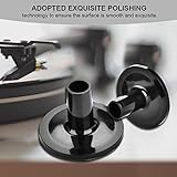 Fockety Tragbare Schwarze Trommelbeckenabdeckungen, Exquisite Poliertechnologie, Musikinstrumentenzubehör mit Langer Lebensdauer, 8 Stück