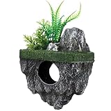 ERINGOGO Realistische Schwimmende Stein-aquariumdekoration Aus Resin Lifelike Felsen Für Aquarien Sicheres Versteck Und Unterschlupf Für Fische Dekoration Für Aquarien Und Terrarien