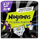 Ninjamas Pyjama Pants Raumschiff, 9 absorbierende Nachthöschen, 8 Jahre, 27kg-43kg