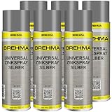 BREHMA 6x Universal Zinkspray silber Grundierung Korrosionsschutz 400ml