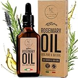 Rosmarinöl Haare Stimuliert Haarwachstum Beugt Haarausfall Mann/Frau Rosemary Oil For Hair Growth Kopfhaut Pflege Serum Rosmarin Verdichtet Augenbrauen Wimpern Beseitigt Juckreiz Öl Made in Italy