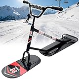 ddingsmafosee Fortschrittlicher Schneescooter für Erwachsene, mit voller 360°-Drehung und dreifacher Verstärkung, Kapazität von 150 kg, Offroad-Ski für Reisen und Parks, Typ A