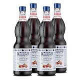 Food-United HIMBEEREN SIRUP 4x1L | FABBRI Mixybar | sciroppo di mandarino | Himbeersirup | Note von roten Früchten & Waldlaub | fabbri 1905 bar raspberry syrop | für Skiwasser Spritz Cocktails (4)